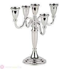 Bougeoir 'Classic' argenté 5 bougies